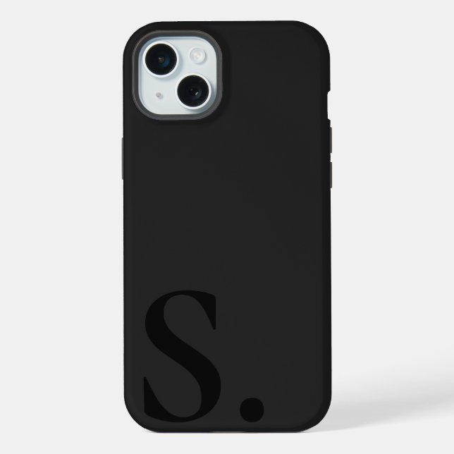 Custom with Initial Name iPhone Case (Back)