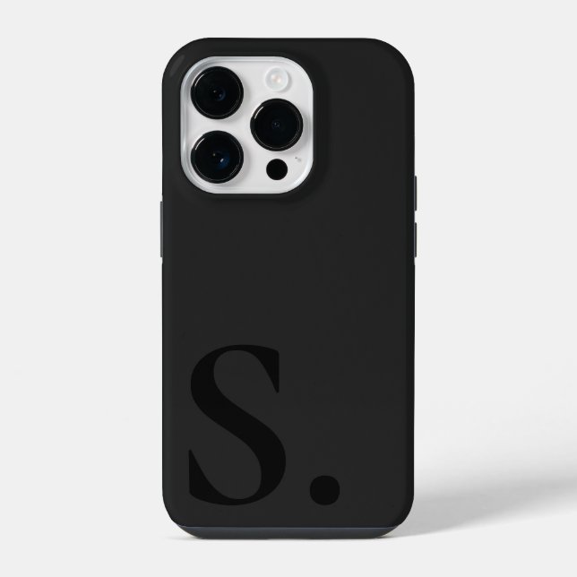 Custom with Initial Name iPhone Case (Back)