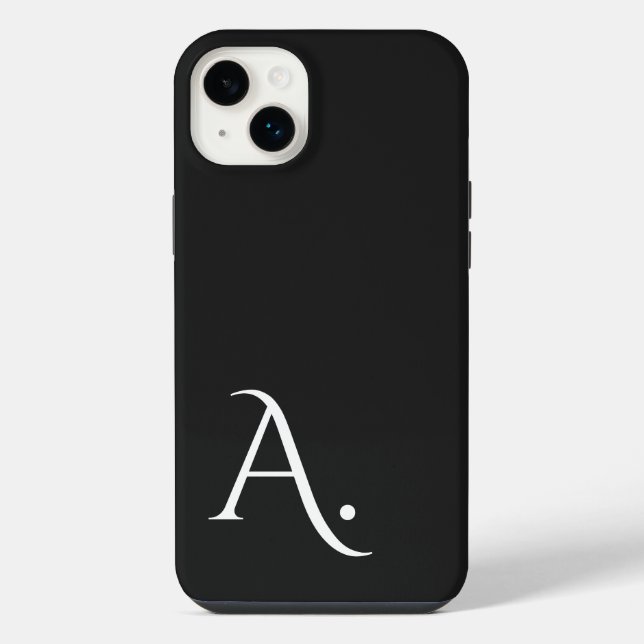 Custom with Initial Name iPhone Case (Back)