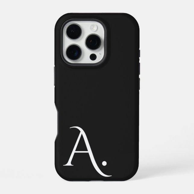 Custom with Initial Name iPhone Case (Back)