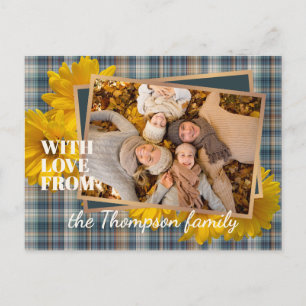 Custom With Love For Thanksgiving Holiday Card
