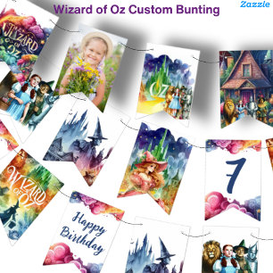 Custom Wizard of Oz Bunting for Parties Bunting