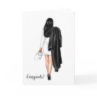 Custom Woman Nursing School Graduation Card