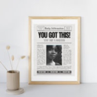 Custom Women's Affirmations Newspaper Cover Page 