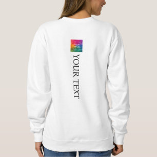 Custom Womens Back Print Modern Template Stylish Sweatshirt