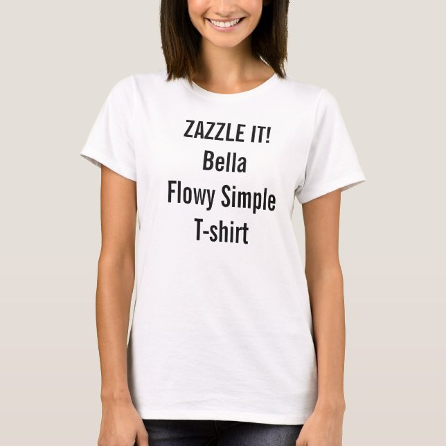 Custom Women's Bella Flowy Simple T-shirt Blank (Front)