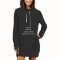 Custom Womens Casual Short Slim Mini Hoodie Dress