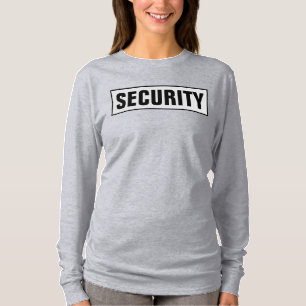 Custom Womens Double Sided Long Sleeve Security T-Shirt