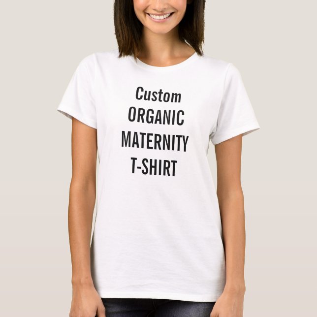 Custom Women's Organic Maternity T-shirt Blank (Front)