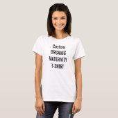 Custom Women's Organic Maternity T-shirt Blank (Front Full)