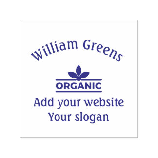 Custom Wood Art Stamp for organic products