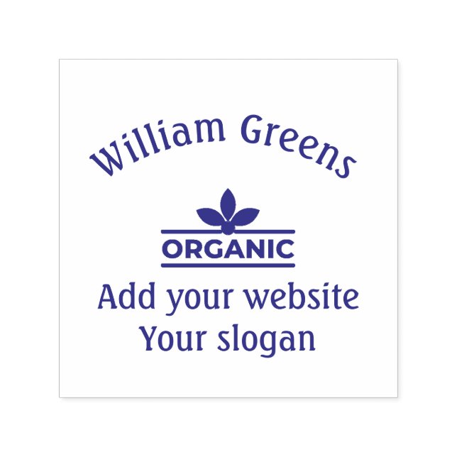 Custom Wood Art Stamp for organic products (Design)