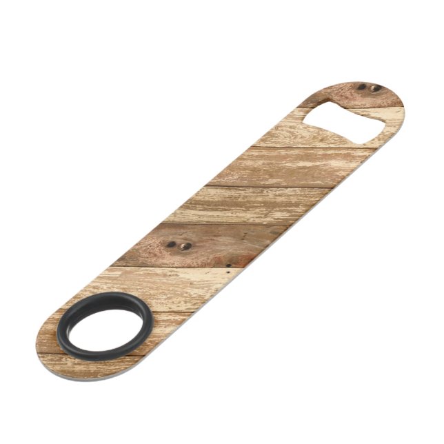 Custom Wood Design Speed Bottle Opener (Front Angled)
