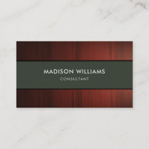 Custom Wood Style Fancy  Professional Business Card