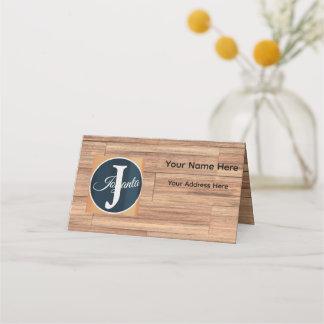Custom Wooden Business Card Design.