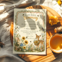 Custom Woodland Honey Bee Baby Shower