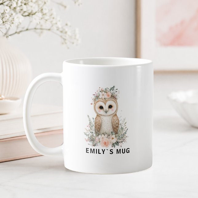Custom Woodland Owl Mug with Name (Custom Woodland Owl Mug with Name)