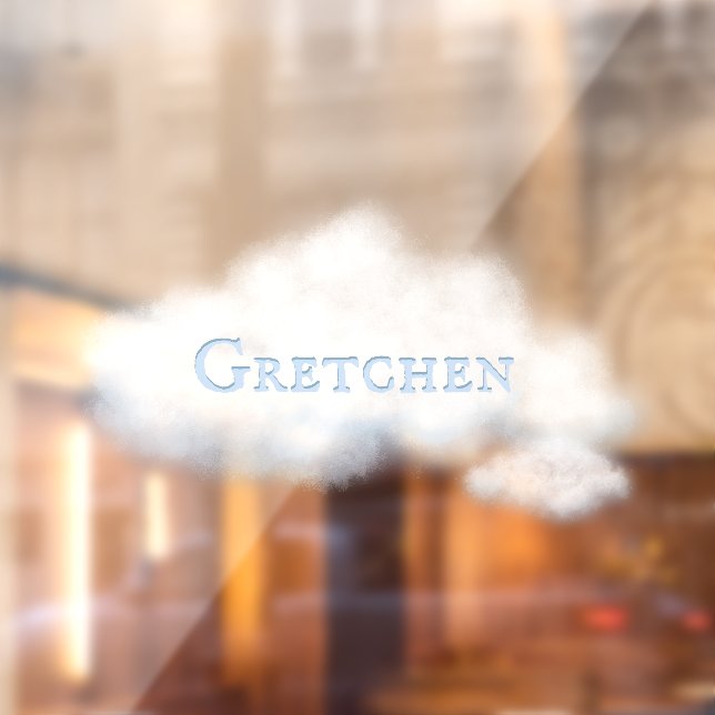 Custom Word on Fluffy White Cloud No. 1 Fairytale (Sheet 2)