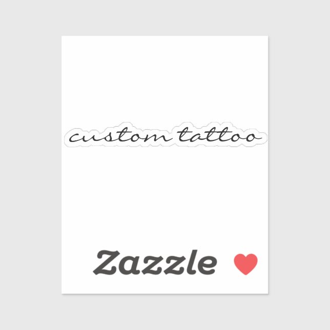 Custom Word Temporary Tattoo Dainty Quote Party (Sheet)