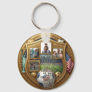 Custom World Cup Family Key Ring