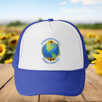 Custom World Tour Earth in Sunflowers Cool Travel