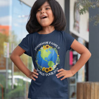 Custom World Tour Earth Sunflowers Kids Trip