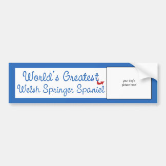 Custom Worlds Greatest Welsh Springer Spaniel Bumper Sticker