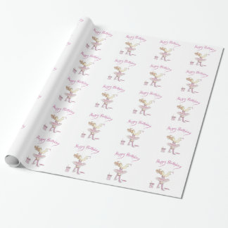 Custom wrapping paper tutu PINK