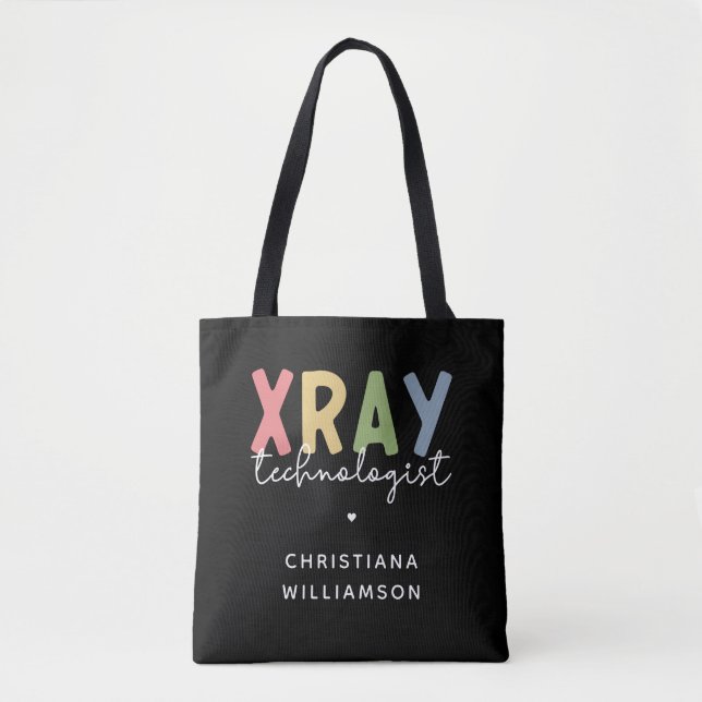 Custom Xray Technologist X-ray Tech Gifts Tote Bag (Front)