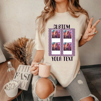 Custom Y2K Photo Collage T-Shirt | Vintage Pastel