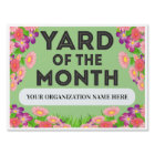 Custom Yard of the Month Award