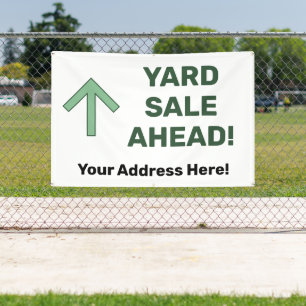Custom YARD SALE AHEAD Banner