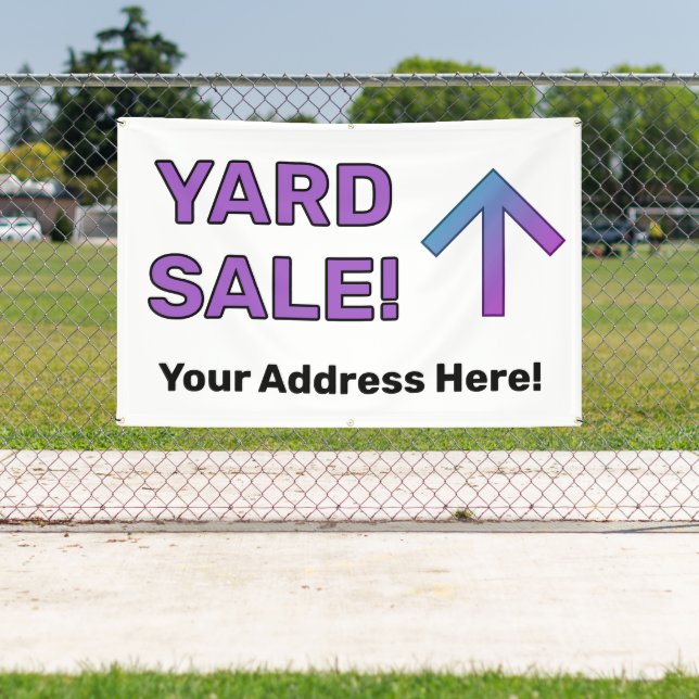 Custom YARD SALE! Banner (Insitu)