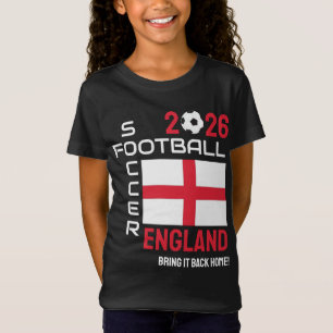 Custom Year 2026 ENGLAND World Soccer Football T-Shirt