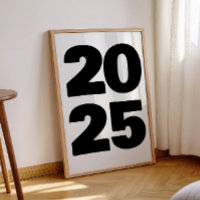 Custom Year for Event Print Poster Paper Birth Yea