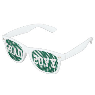 Custom Year Grad School College Graduation Party Retro Sunglasses