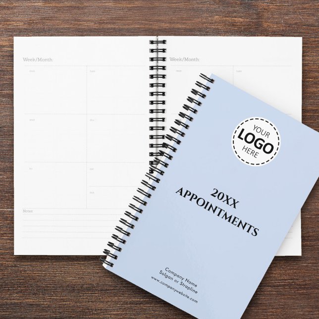 Custom Year, Logo,Text, Baby Blue Appointment Planner (Creator Uploaded)
