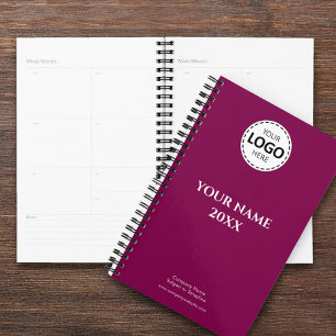 Custom Year, Logo, Text, Cerise Diary Planner