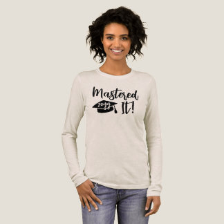 Custom Year Masters Degree Graduation Mastered It Tri-Blend Shirt
