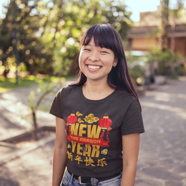 Custom Year Of The Dragon 2024 Chinese New Year T-Shirt (Creator Uploaded)