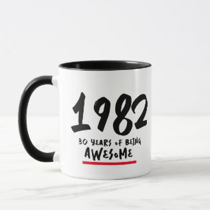 Custom Year Personalised Age Birthday Gift Coffee Mug