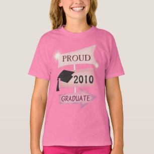 Custom Year Retro Girl Graduation Class of T-Shirt