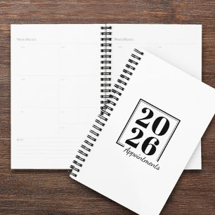 Custom Year, Text, Logo, Web URL, Appointment Planner