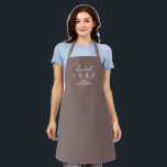 Custom Year Vintage 40th Birthday Limited Edition Apron<br><div class="desc">The Custom Year Vintage 40th Birthday Limited Edition Apron is the perfect way to celebrate a milestone birthday in style. This limited edition apron features a classic and timeless vintage script design, with a bold and prominent year of your choice displayed on the front in groovy boho earth tone letters....</div>