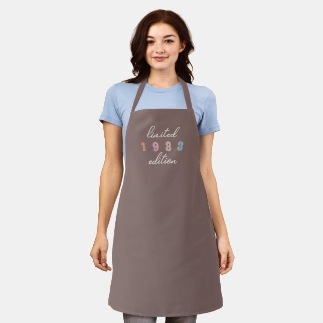 Custom Year Vintage 40th Birthday Limited Edition Apron (Worn)