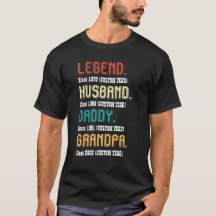Custom Year Vintage Legend Husband Daddy Grandpa