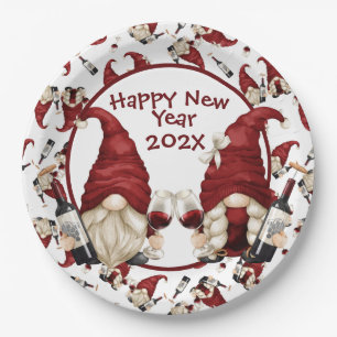 Custom Yearly New Year  Paper Plate