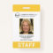 Custom Yellow Business Logo Photo ID Employee