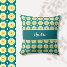Custom Yellow Green Moroccan Pattern