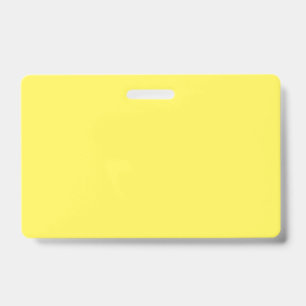 Custom Yellow ID Badge   Modern Name Tag